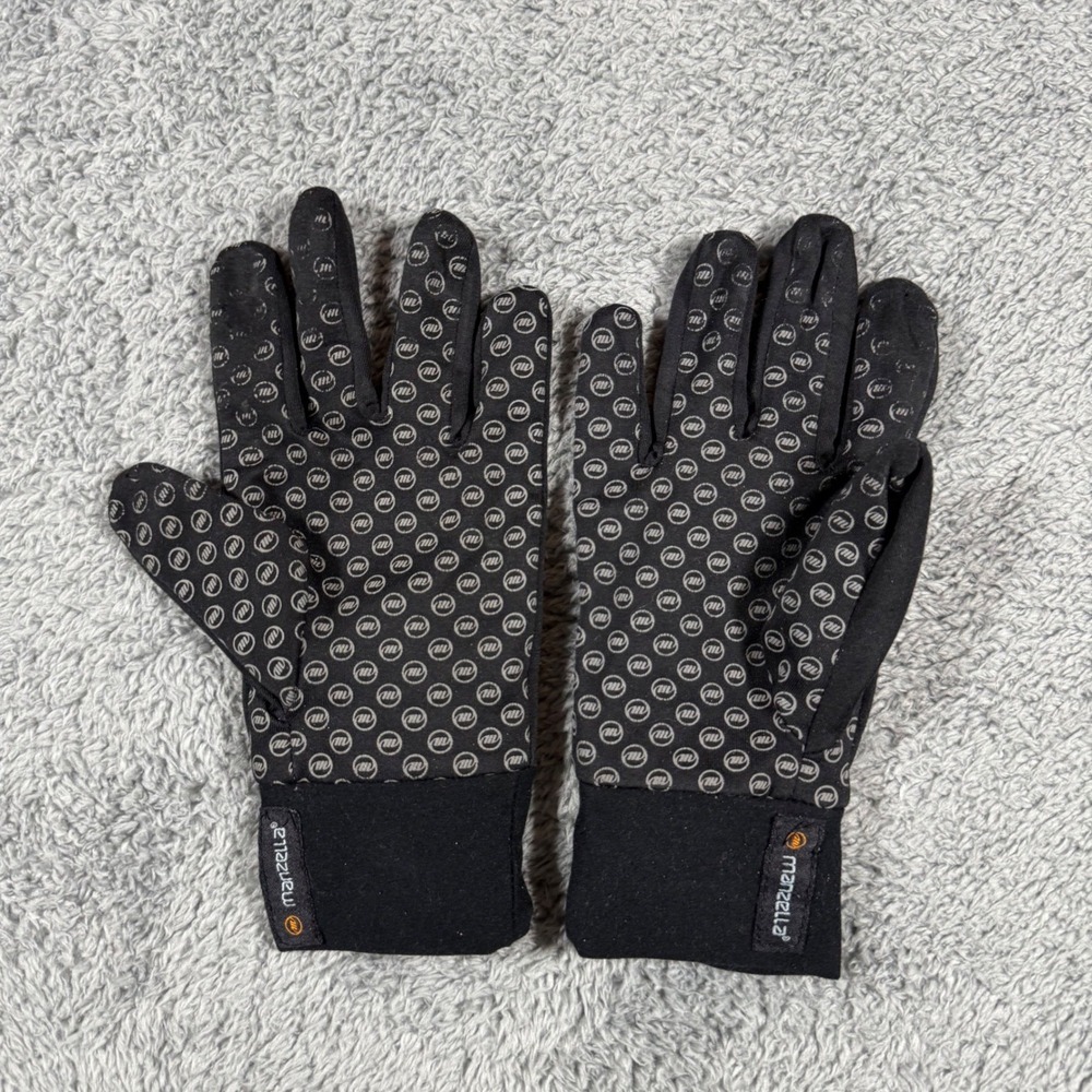Manzella Mens Sprint Warm Gloves Black Athletic‎ Full Finger Sz M L